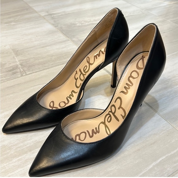 Sam Edelman Shoes - Sam Edelman | Black Leather Heels